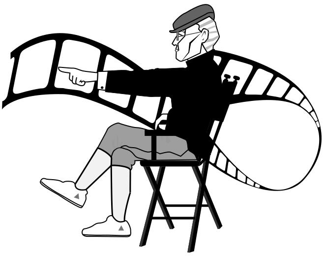 Movie director vector image
