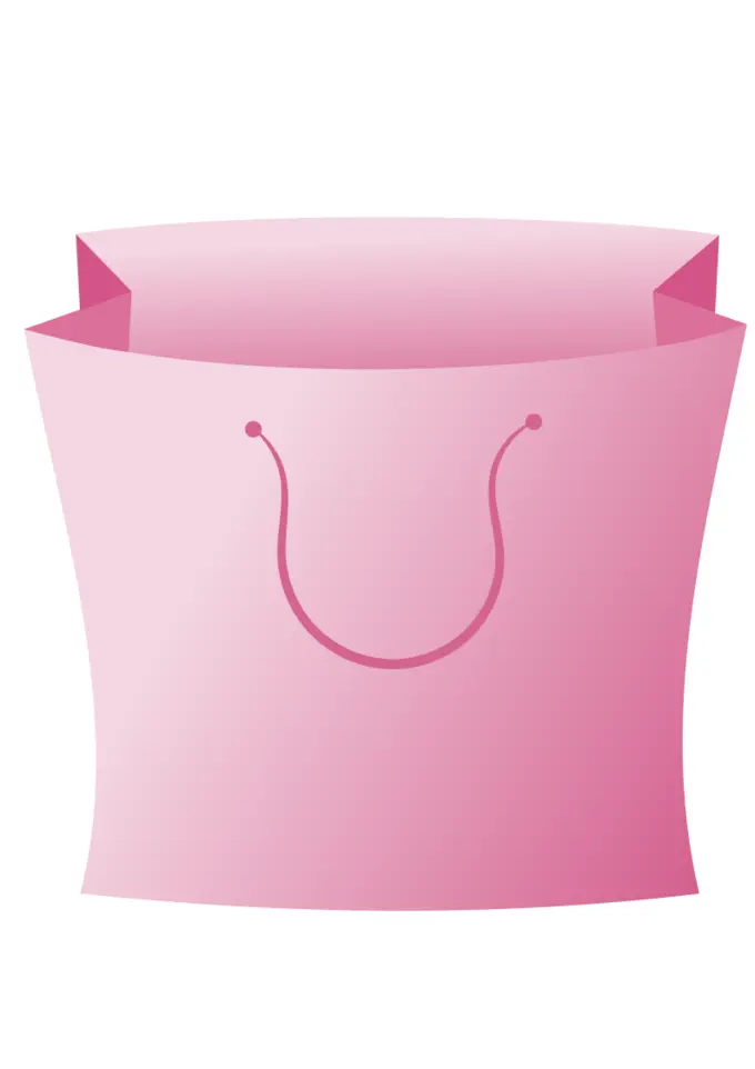 Pink bag icon