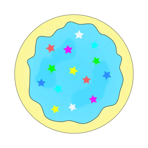 Blue sugar cookie image