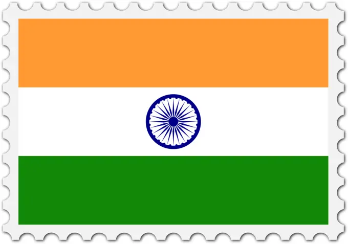 India flag stamp