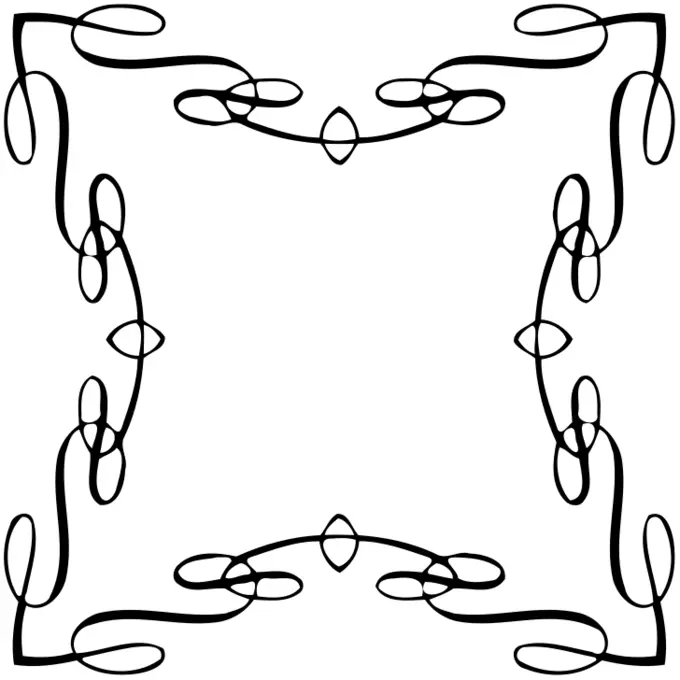 Spiral frame silhouette