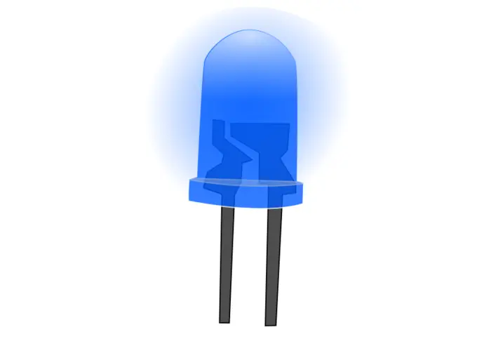 Blue led lamp