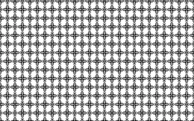 Floral black and white background