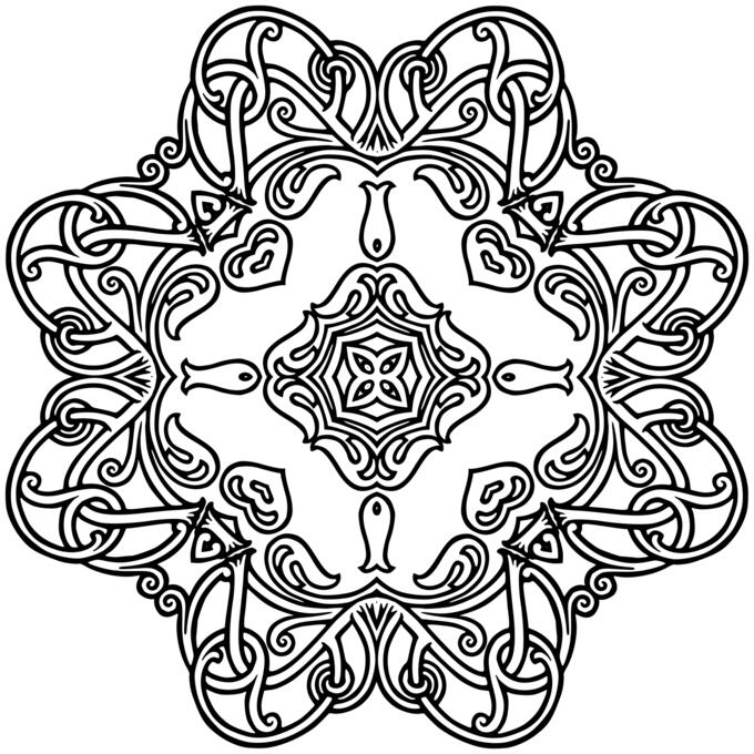 Flowery geometric symbol