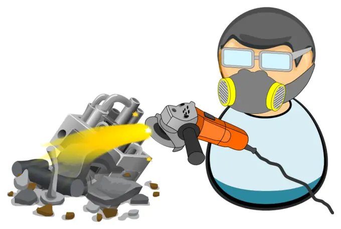 Scrapyard worker