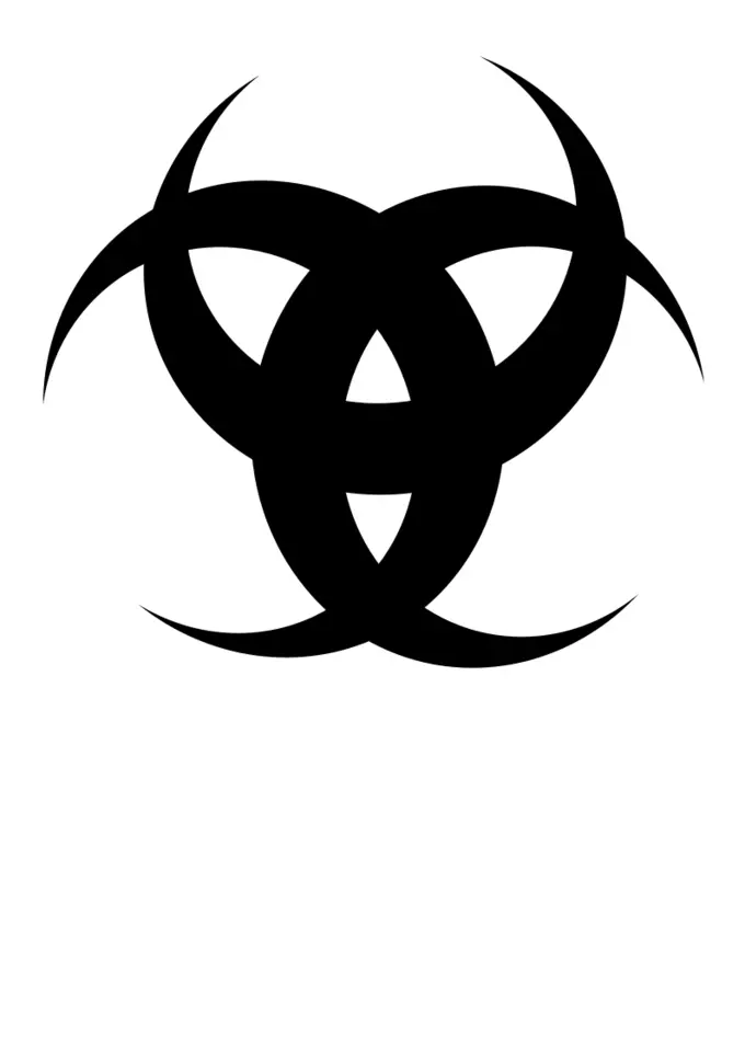Black danger symbol
