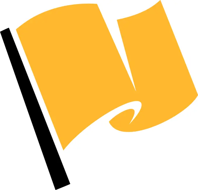 Yellow race flag