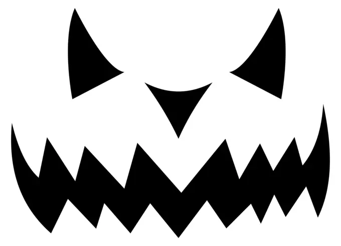 Evil Jack-O-Lantern Silhouette
