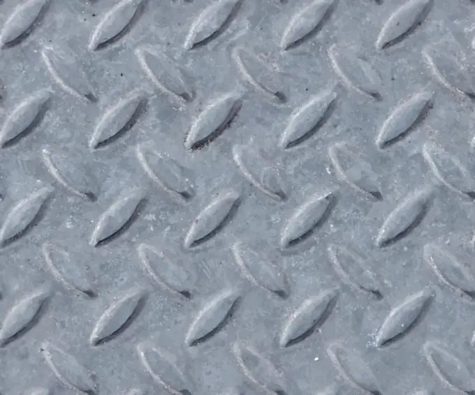 Patterned metal plate