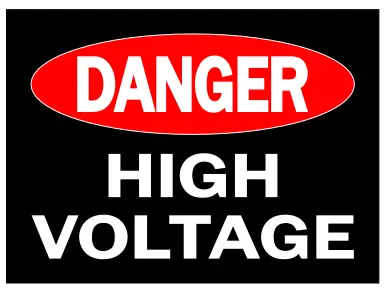 Danger - high voltage