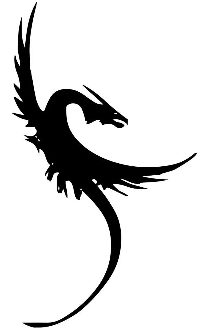 Fantasy Dragon Silhouette