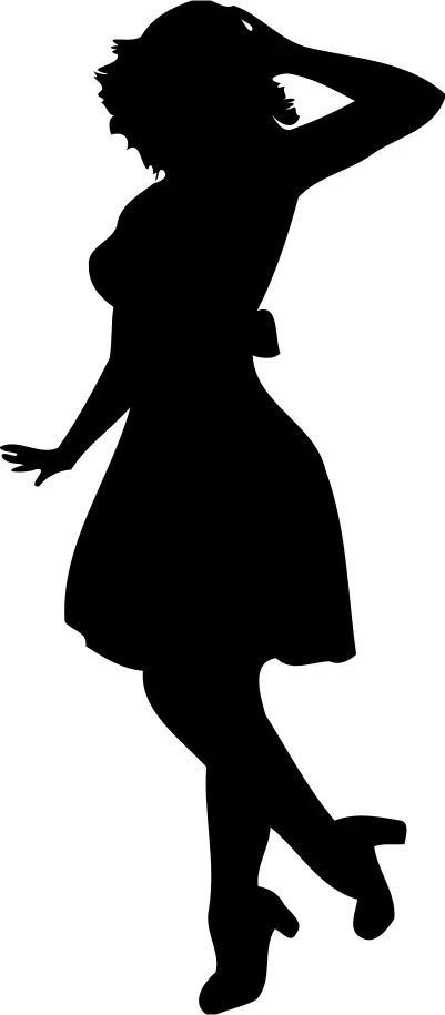 Woman silhouette image
