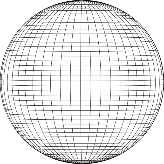Wireframe sphere