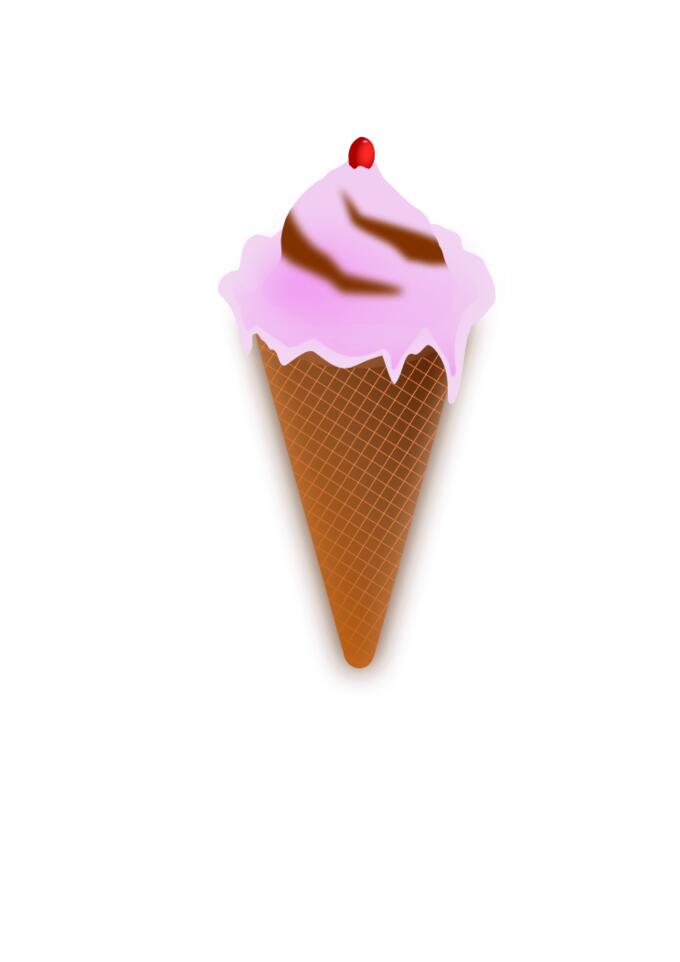 Pink ice-cream