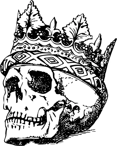 Crowned skull