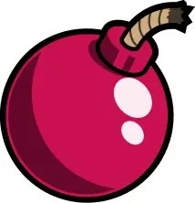 Round bomb with fuse