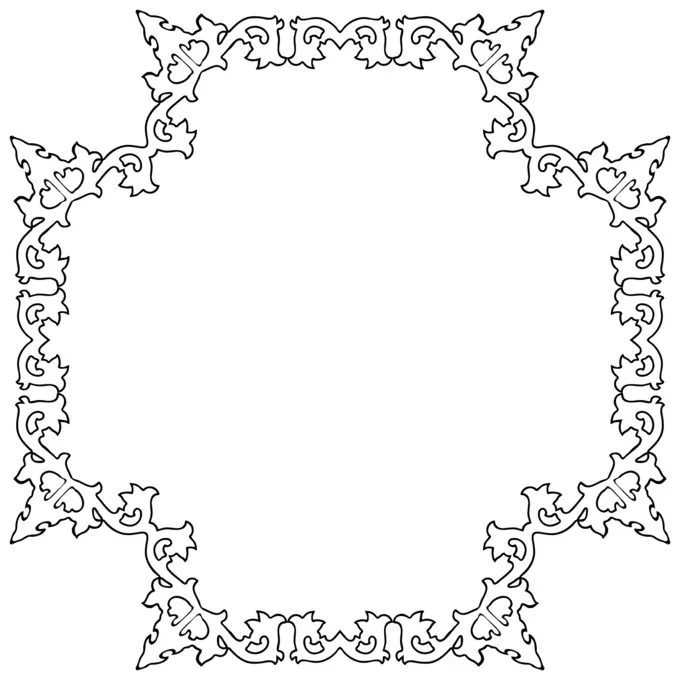 Black and white mirror cadre