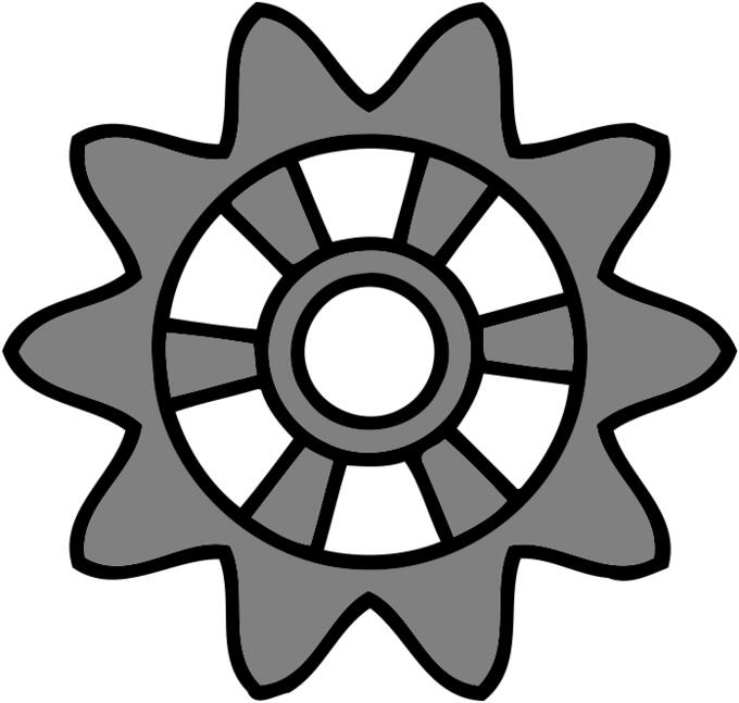 Ten tooth gear