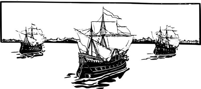 Three ships