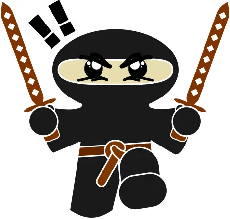 Ninja attacking