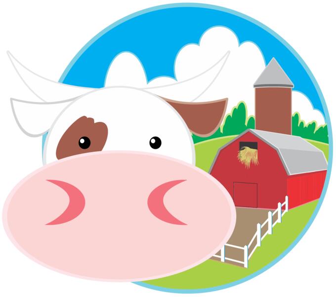 Cow on a farm