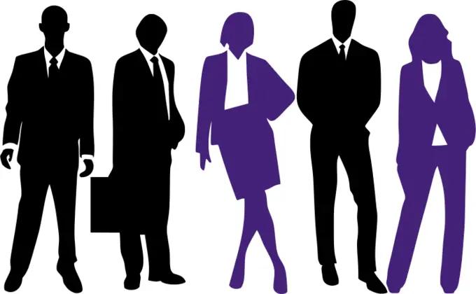 Businessmen and businesswomen