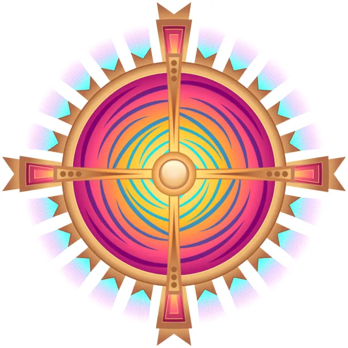 Design element with a cross