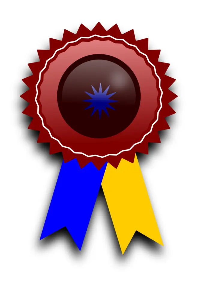 Award ribbon for winners
