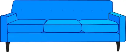 Blue sofa