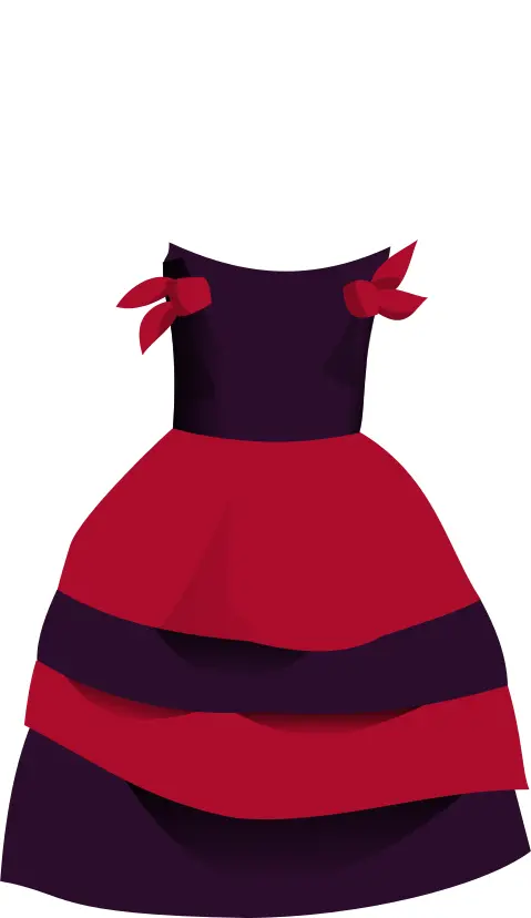 Cartoon dress vector