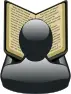 Male book reader