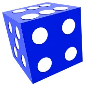 Illustration of playing dice