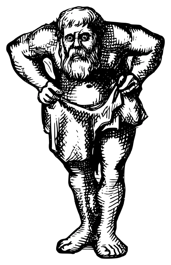 Greek God Atlas vector illustration