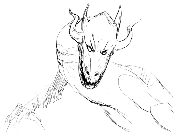 Devil vector drawing