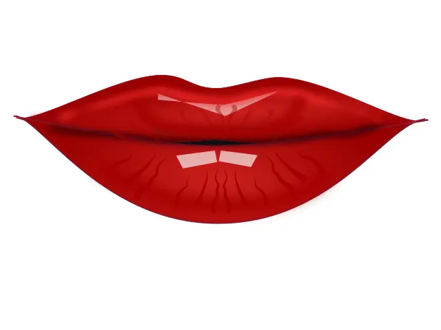 Vector illustration of sensual woman lips