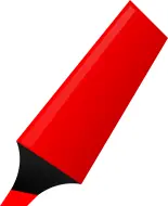 Vector image of red highlighter