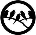 Bird emblem vector clip art