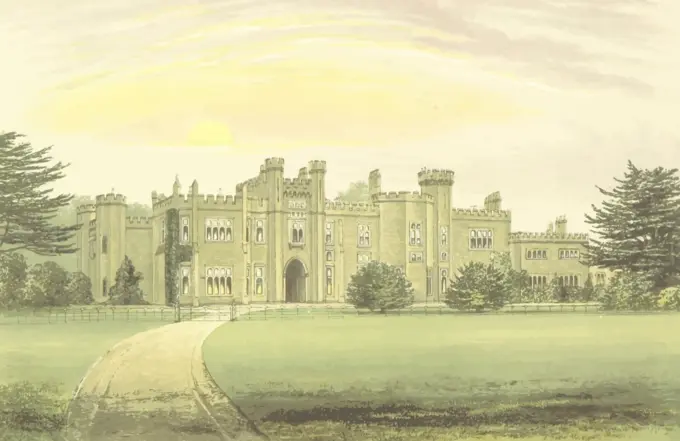 Carnstone Palace vector illustration