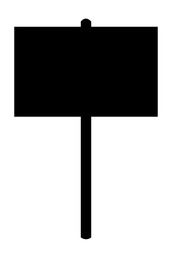 Vector graphics of protest sign