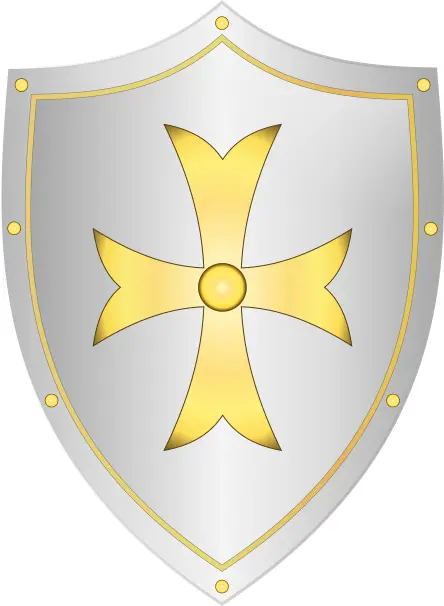 Classic medieval shield vector drawing
