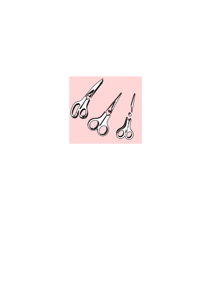 Three sets of scissors vector clip art