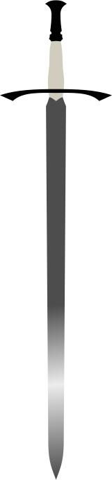 Vector clip art of long Celtic sword