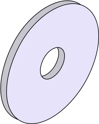 3D tilted letter O vector clip art