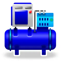 Cool vector compressor vector illustration
