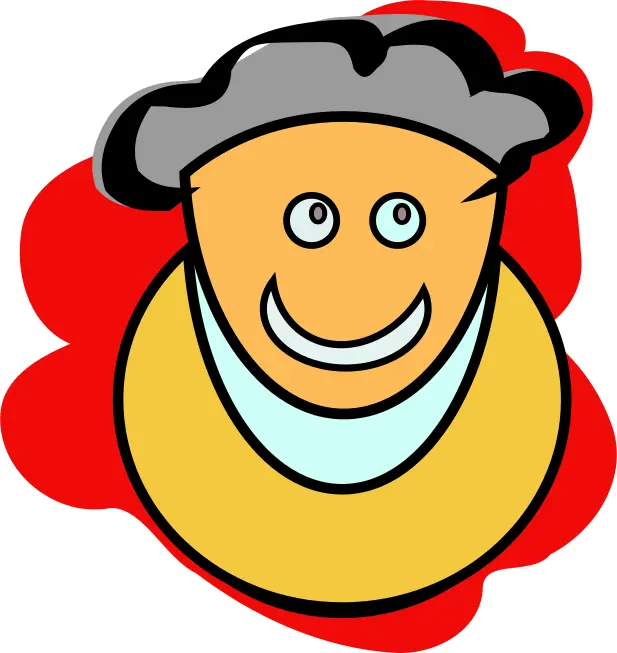 A grandmother smiling vector graphics