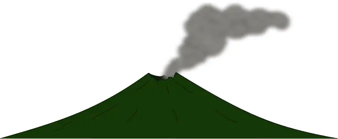 Vector image of cartoon lava