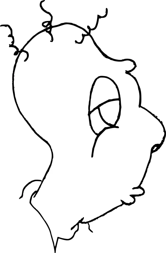 Vector graphics of sleepy cartoon man