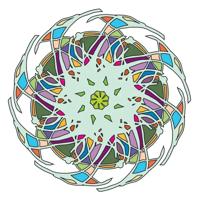 Vector clip art of broken elements colorful globe