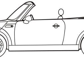 Vector graphics of mini convertible