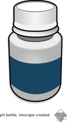 Pill bottle vector clip art